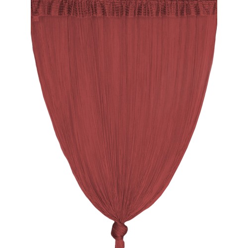 Vivienne DRAHTVORHANG für Tür CM. 150X300 einfarbig BORDEAUX