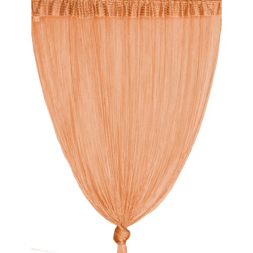 VIVIENNE RIDEAU FIL pour porte cm. 150X300 couleur unie ORANGE