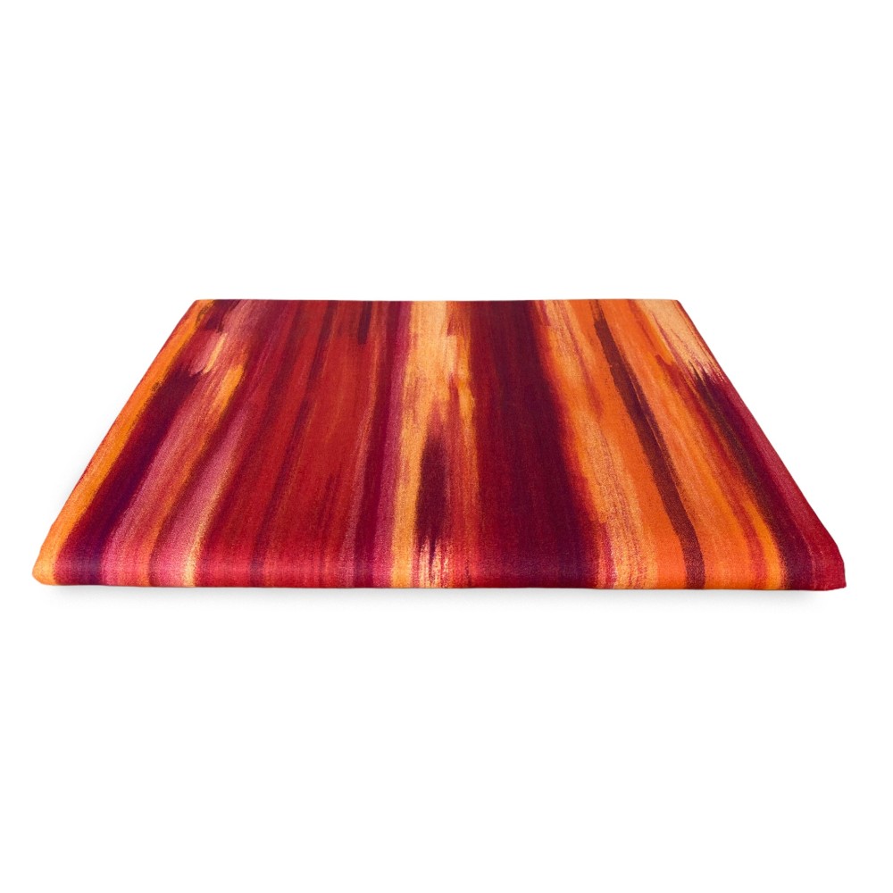 TELO ARREDO copritutto GRAN FOULARD copriletto COPRIDIVANO tessuto RIO ARANCIO