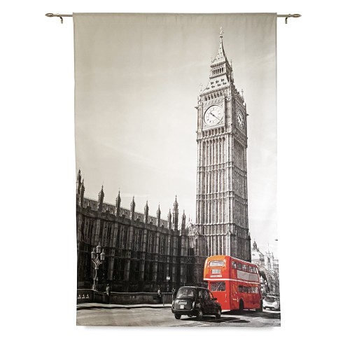 LONDON ZELT English BUS cm.160X240 hergestellt MADE in ITALY Leinenmischung