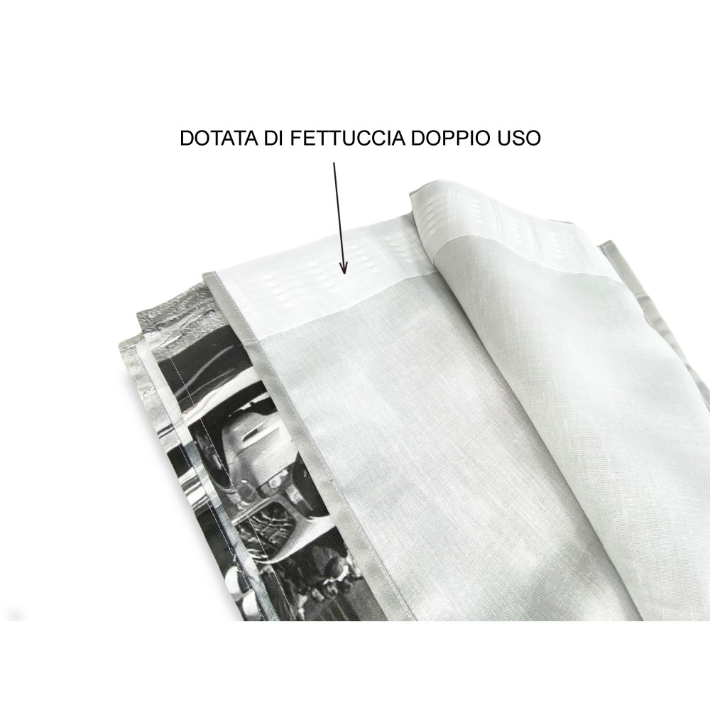 LONDON TENT English BUS cm.160X240 hecho MADE en mezcla de lino ITALIA