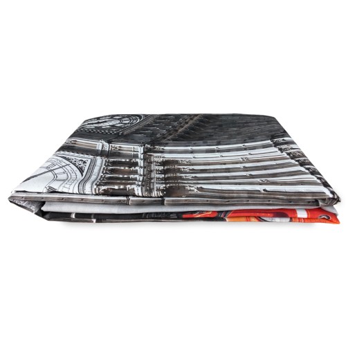 LONDON TENT English BUS cm.160X240 hecho MADE en mezcla de lino ITALIA