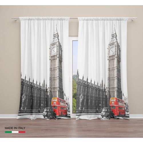 TENTE LONDON BUS anglais cm.160x300 emballé MADE in ITALY lin mélange