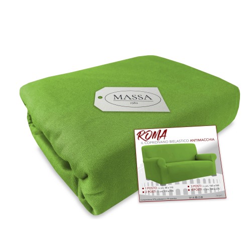 Universal stretch sofa cover ROMA stain-resistant GREEN