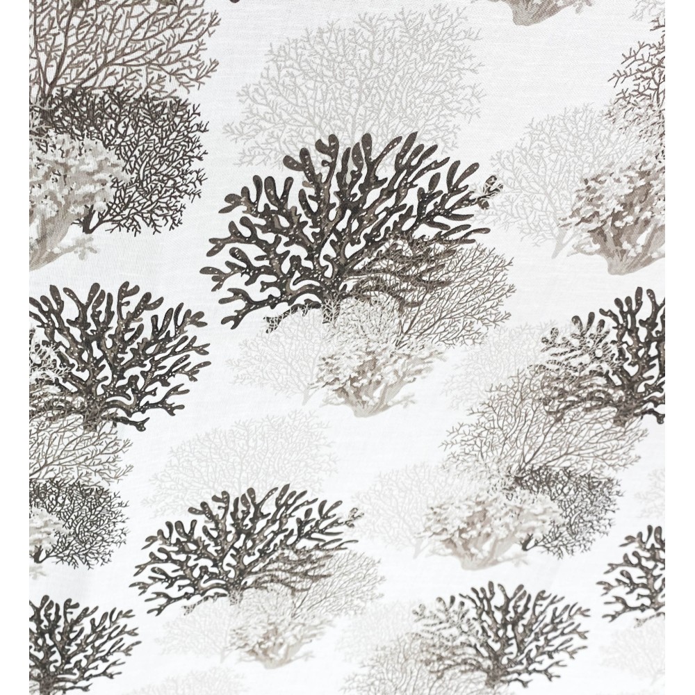 CORTINA DE CORAL beige cm.160X300 hecha MADE en mezcla de lino ITALIA