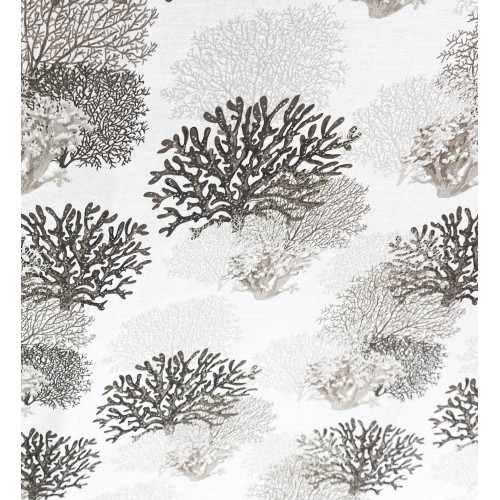 CORAL CURTAIN beige cm.160X300 made MADE in ITALY linen blend