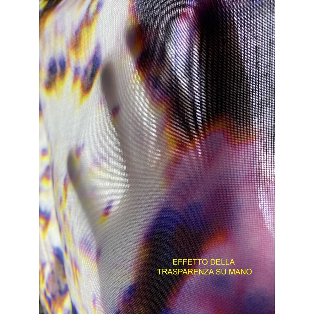 FISH TENT and CORAL REEF cm.160X300 made MADE in ITALY linen blend