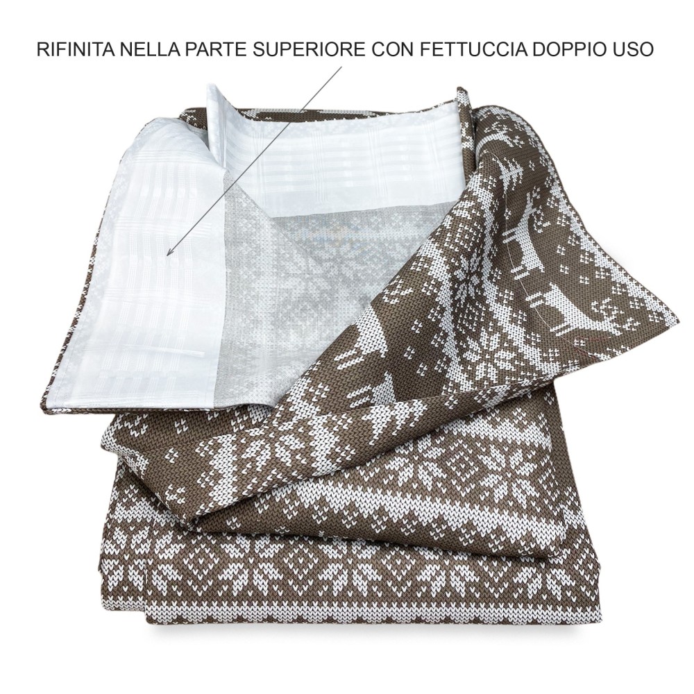 TENDA TIROLESE BEIGE MAGLIA cm.160X300 confezionata MADE in ITALY misto lino