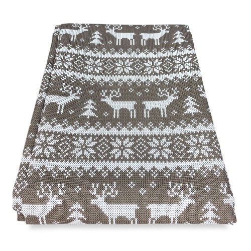 TENDA TIROLESE BEIGE MAGLIA cm.160X300 confezionata MADE in ITALY misto lino