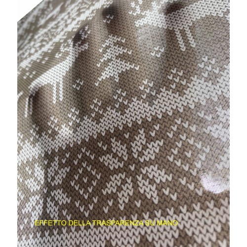 BEIGE TYROLEAN CURTAIN MESH cm.160X300 made MADE in ITALY Leinenmischung