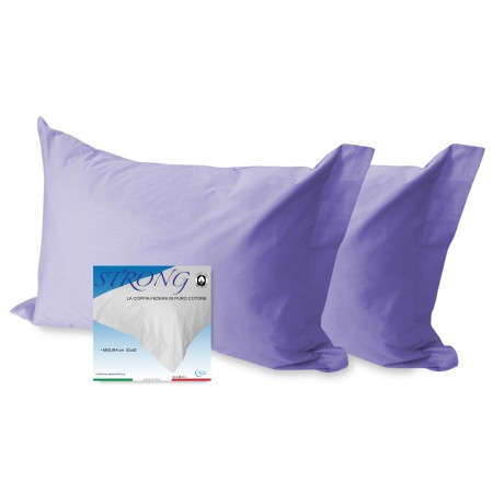 lit de taie d’oreiller en coton lilas