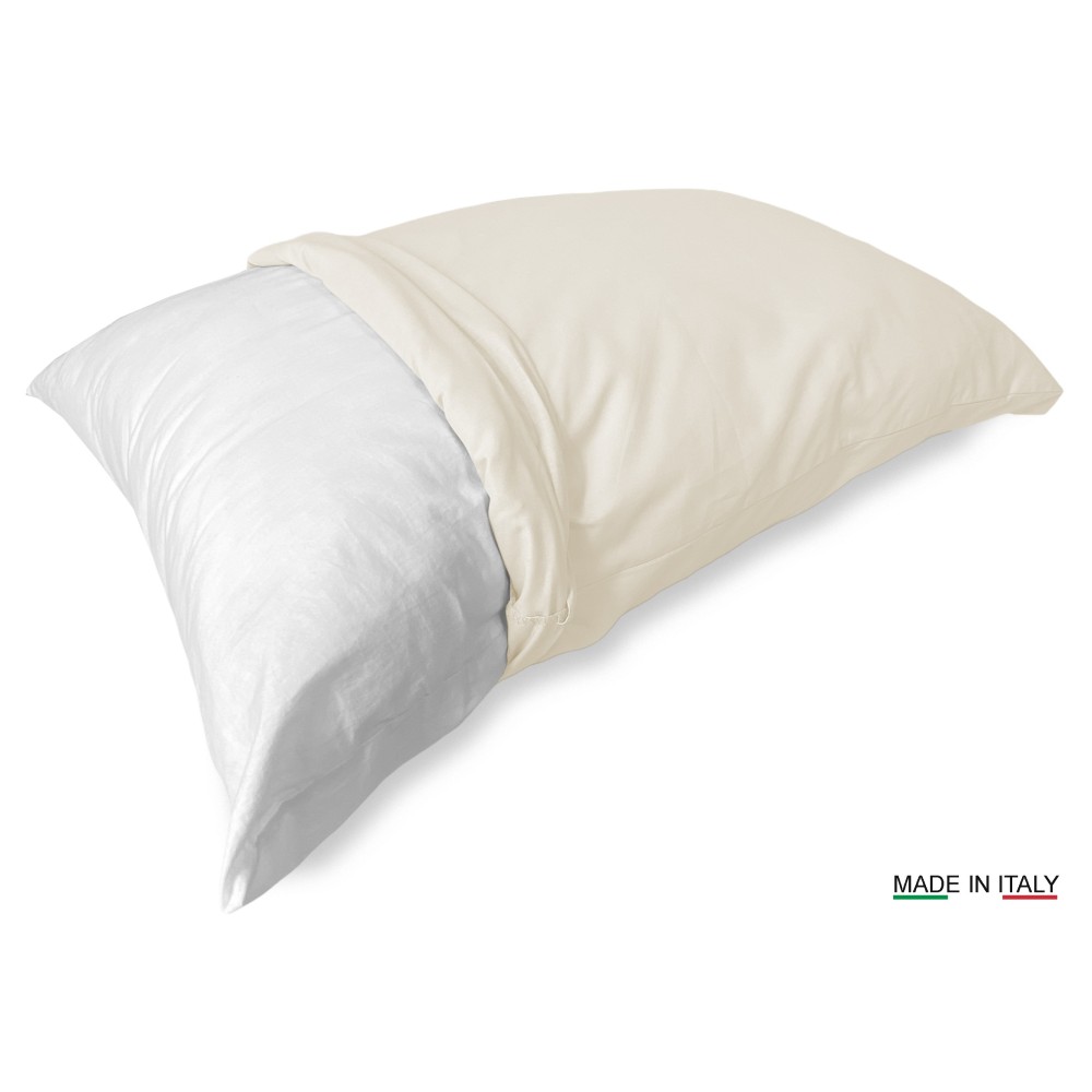 PAAR Kissenbezug für STRONG einfarbige CREME Kissenbezug cm. 52X82 cm