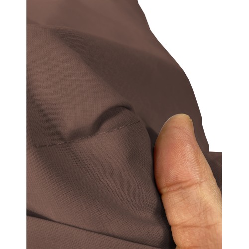 COPPIA federa per GUANCIALE STRONG tinta unita MARRONE cm. 52X82