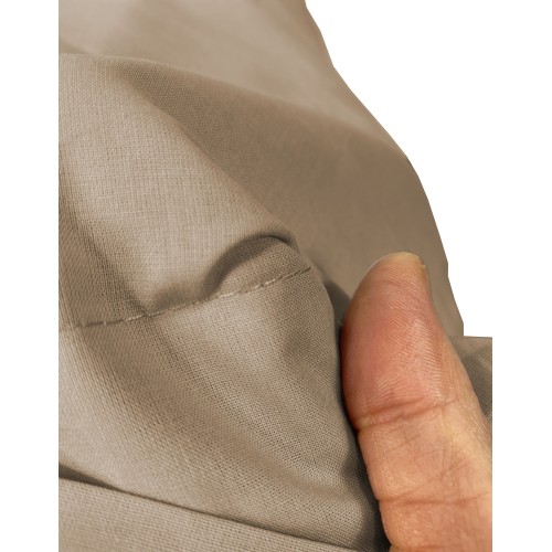 PAAR Kissenbezug für STRONG einfarbige HASELNUSS Kissenbezug cm. 52X82 cm