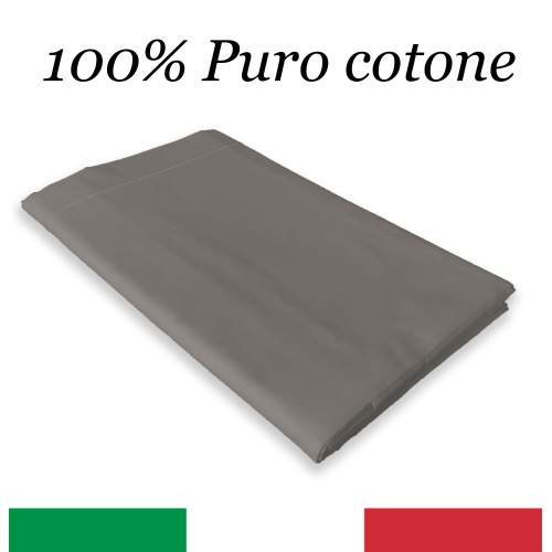 TOP SHEET CORDONETTO STRONG Taubengrau made in Italy