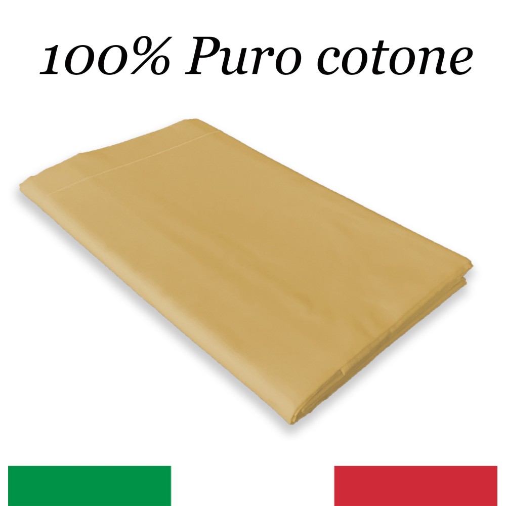 TOP SHEET CORDONETTO STRONG Ocker made in Italy