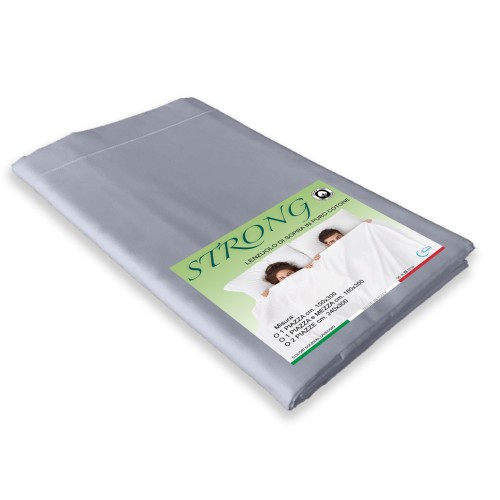 CORDONETTO STRONG grey top sheet made in Italy