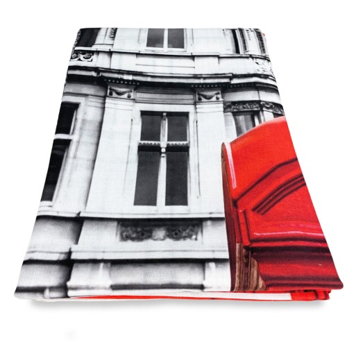 TENDA LONDRA inglese TELEPHONE cm.160X300 confezionata MADE in ITALY misto lino