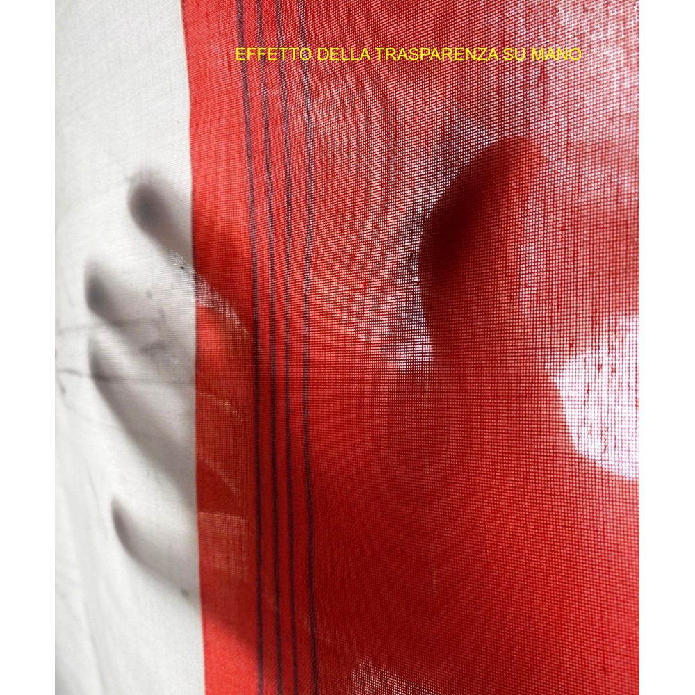 LONDON ENGLISH TELEPHONE CURTAIN cm.160X300 made MADE in ITALY linen blend