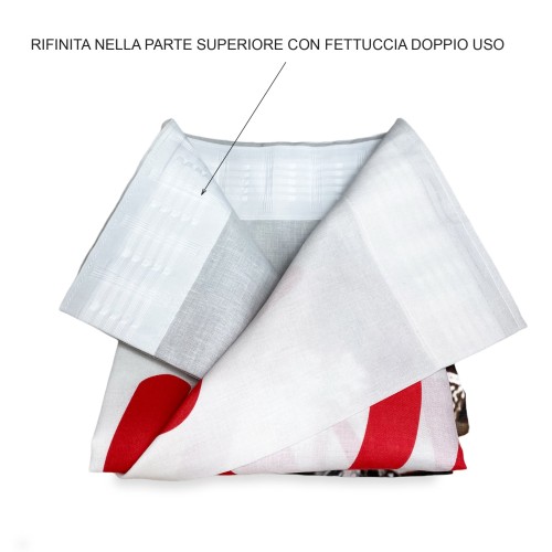 I LOVE PARIS CURTAIN cm.160X300 made MADE in ITALY linen blend