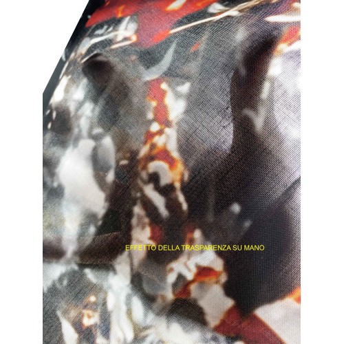 I LOVE PARIS VORHANG cm.160X300 made MADE in ITALY Leinenmischung