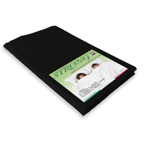 CORDONETTO STRONG black top sheet made in Italy