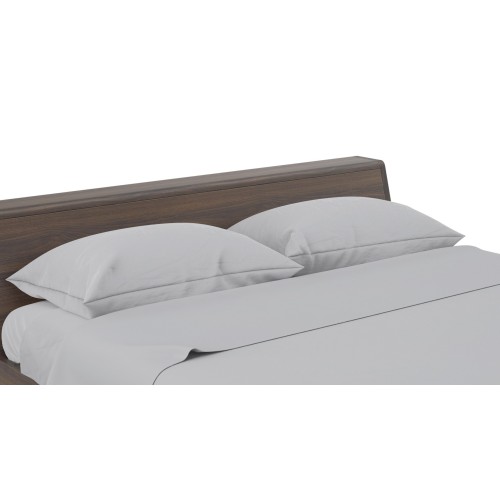 Set de Draps de Lit en Coton en couleur unie gris STRONG fabriqué en Italie