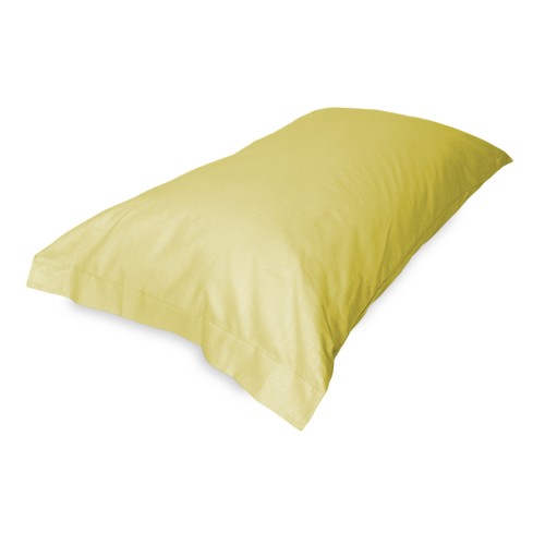 Set de Draps de Lit en Coton en couleur unie jaune STRONG fabriqué en Italie