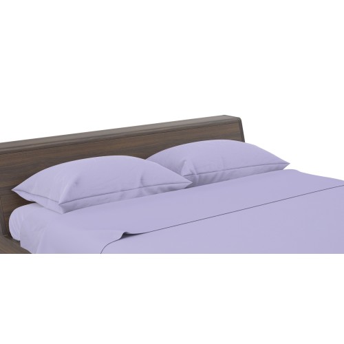 Set de Draps de Lit en Coton en couleur unie lilas STRONG fabriqué en Italie
