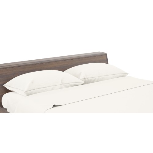 Set de Draps de Lit en Coton en couleur unie crème STRONG fabriqué en Italie