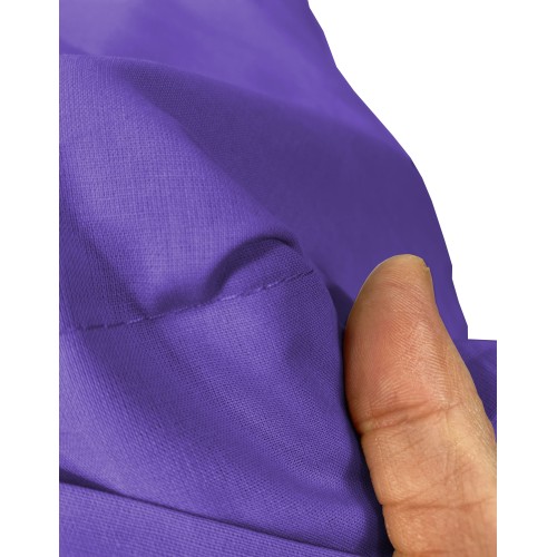 JUEGO DE SÁBANAS SÁBANAS FUERTES color liso PÚRPURA ALGODÓN puro Hecho en Italia