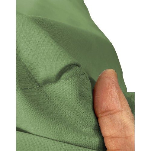LENZUOLO con ANGOLI STRONG tinta unita VERDE PRATERIA made in Italy