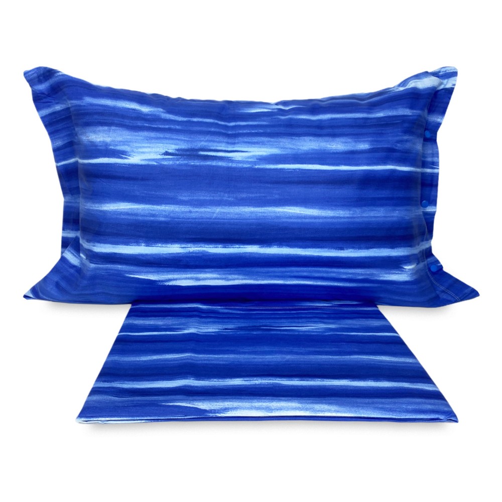 couette couverture bleu design moderne