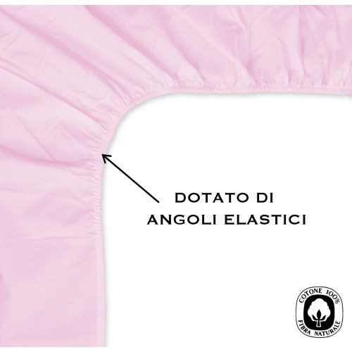 BLECH mit ECKEN STARK einfarbig ROSA made in Italy