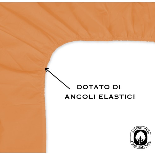 DRAP HOUSSE AVEC COINS JOLI ORANGE