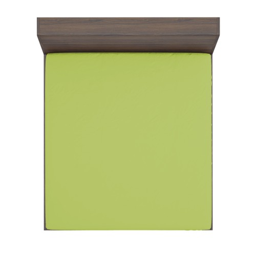 FITTED SHEET STRONG solid color ACID GREEN made in Italy