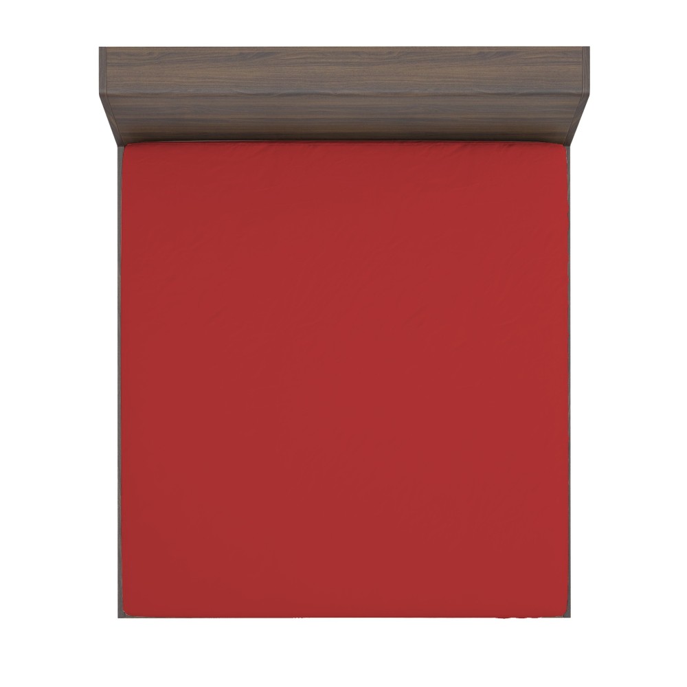 LENZUOLO con ANGOLI STRONG tinta unita BORDEAUX made in Italy