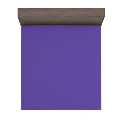 LENZUOLO con ANGOLI STRONG tinta unita VIOLA made in Italy