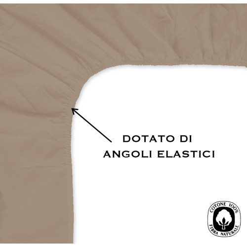 BLECH MIT ECKEN STRONG einfarbig HASELNUSS made in Italy