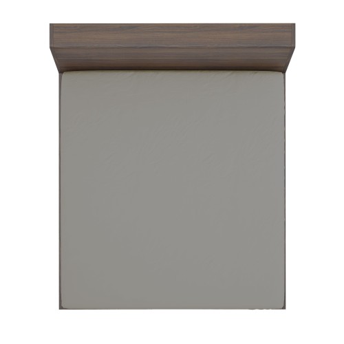 LENZUOLO con ANGOLI STRONG tinta unita TORTORA made in Italy