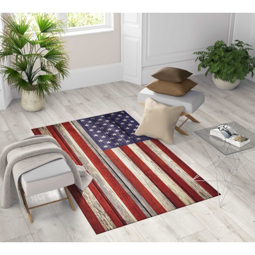 HD FANTASY RUG modern bedroom and living room AMERICAN VINTAGE FLAG