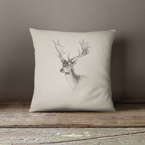 Cushion DECOR tyrolean CERVO beige ECRÙ cm. 40x40