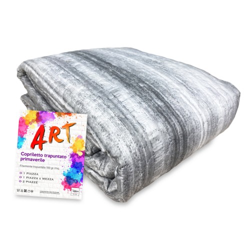 Couvre-lit matelassé ART dégradé gris