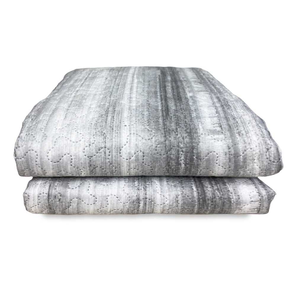 COPRILETTO trapuntato ART sfumato grigio