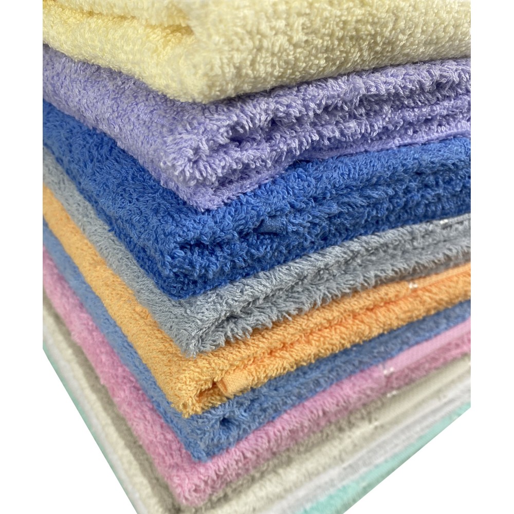 Set of Towels Terry Aida Canvas to Embroider Cross Stitch 1+1 Face And GUEST with Free Yarn