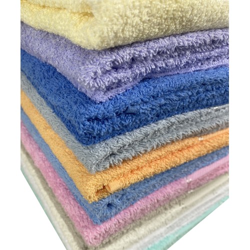 Set of Towels Terry Aida Canvas to Embroider Cross Stitch 1+1 Face And GUEST with Free Yarn