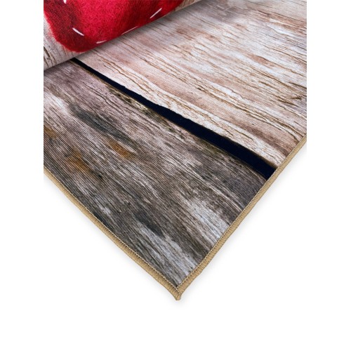 ALFOMBRA FANTASY HD dormitorio y salón moderno SHABBY CHIC corazón Rojo