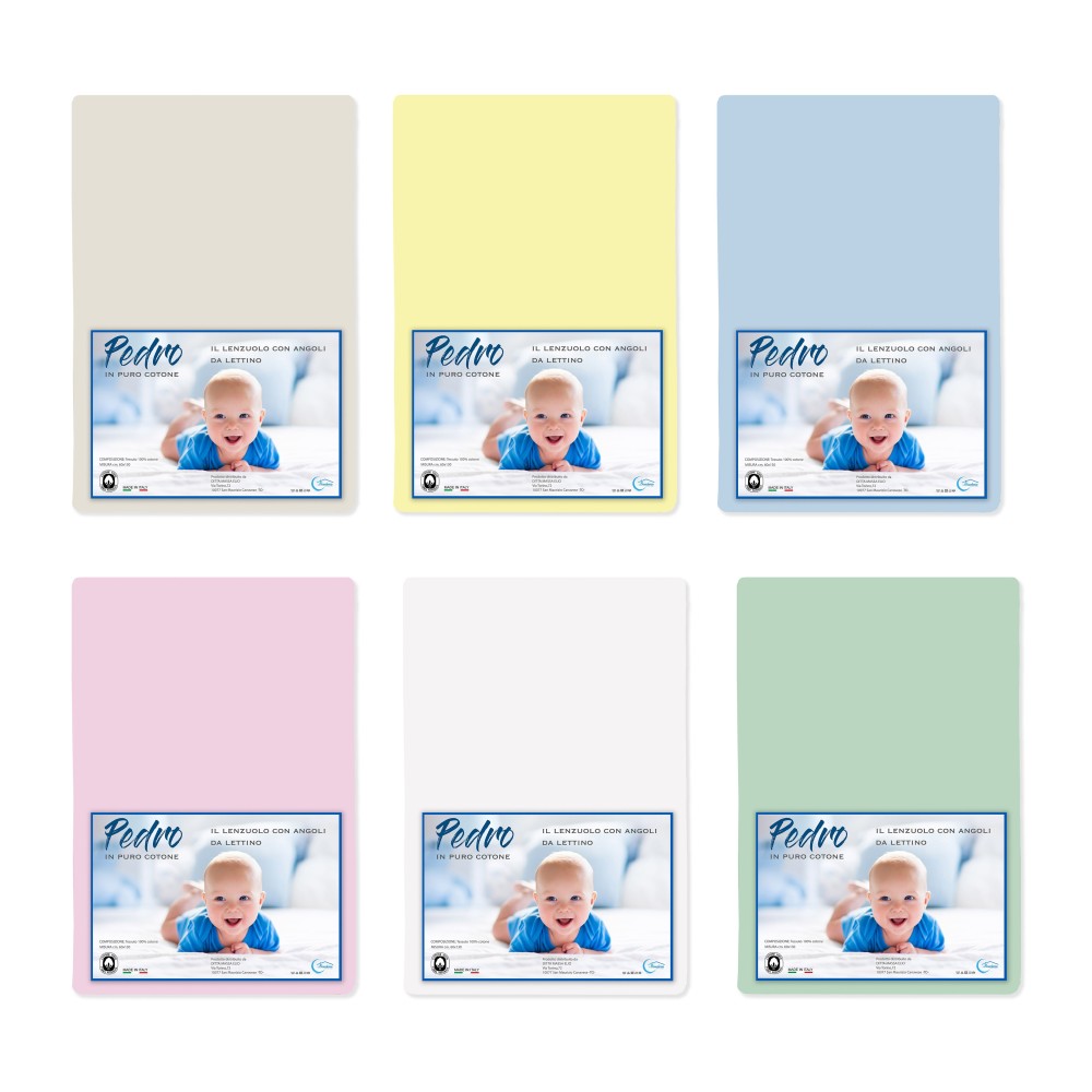 PEDRO CORNER SHEET für BABYBETT ALLE FARBEN