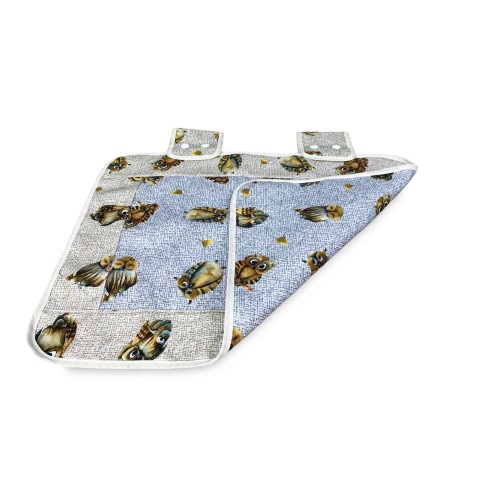 Couvre-four en tissu hibou GRIS