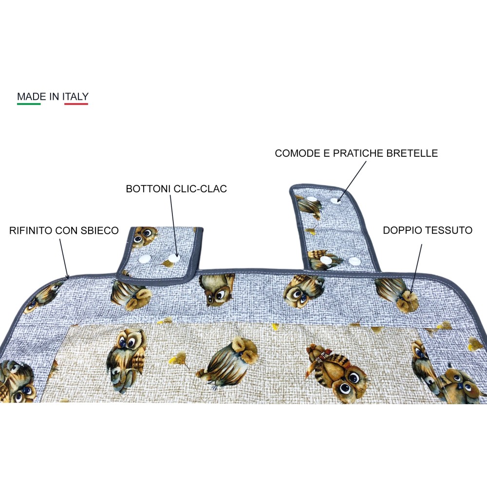 Couvre-four en tissu HIBOU BEIGE